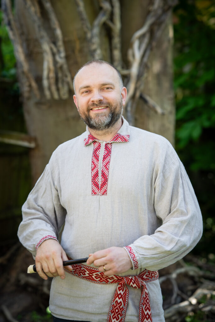 Andrej, participant of the Vir folk singing group