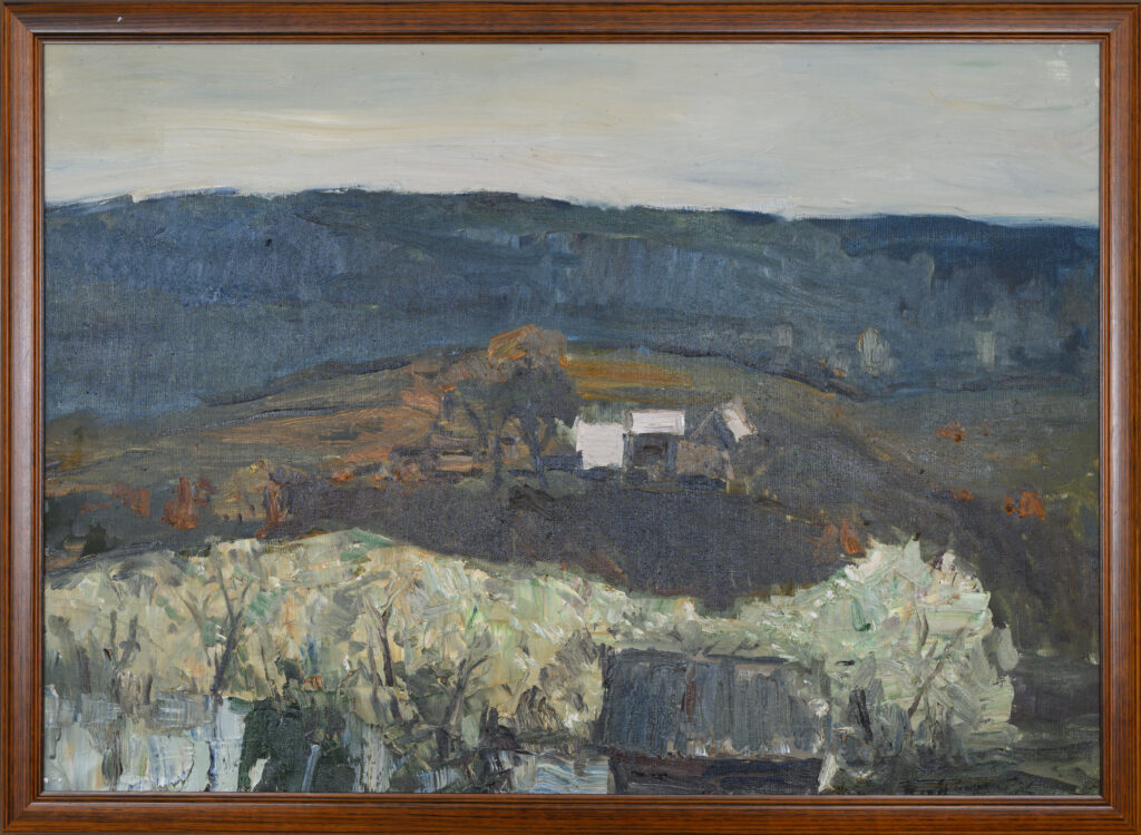 Віталь Цьвірка. Пэйзаж II. Алей на палатне. 1980-я.